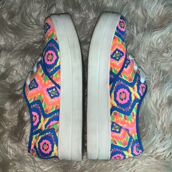 Rocket Dog Baker Electric Boogie Platform Sneakers Multi Color Woman’s Size 11 - Picture 11 of 15